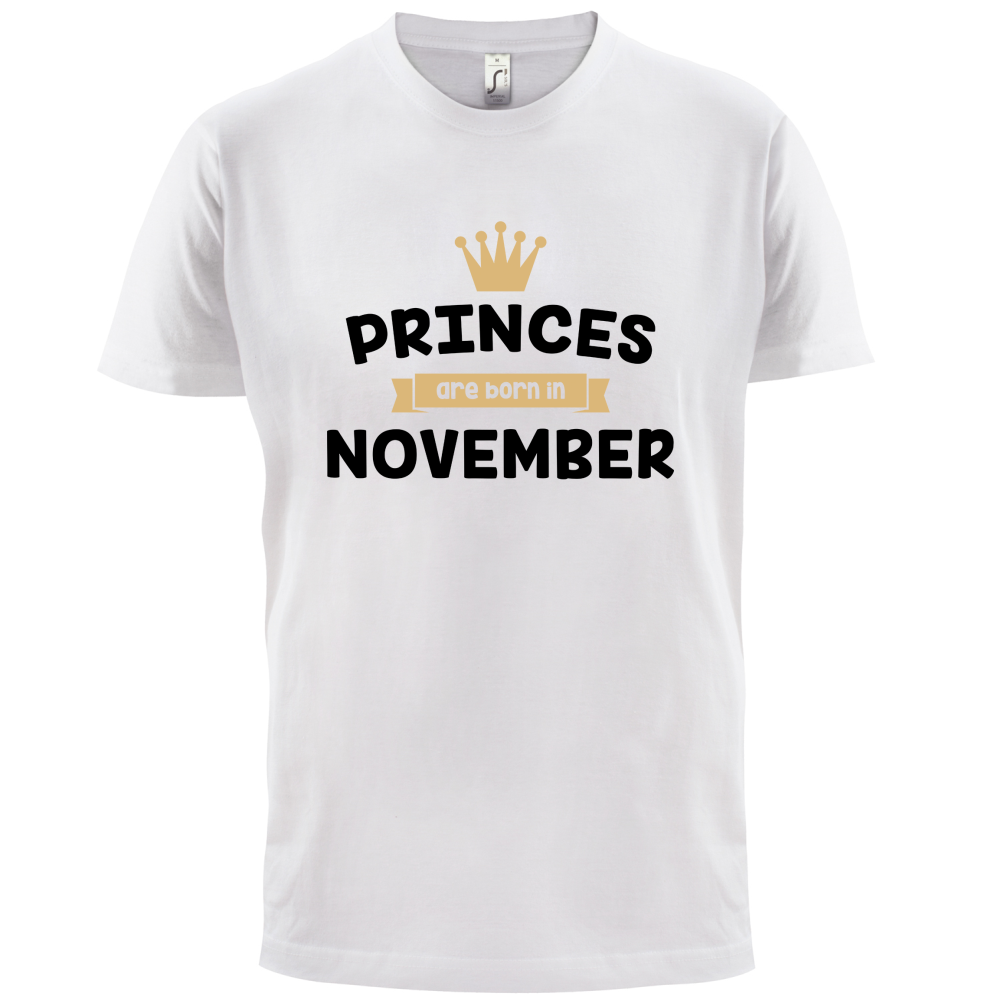 Princes Are Born In November T Shirt