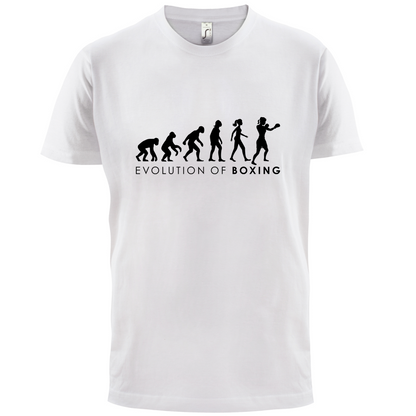 Evolution Of Woman Boxing T Shirt