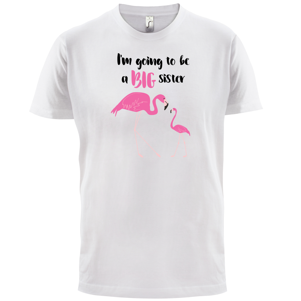 Big Sister Flamingo  T Shirt