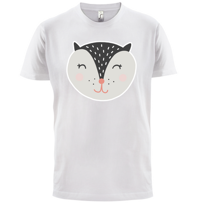 Smiley Face Badger T Shirt