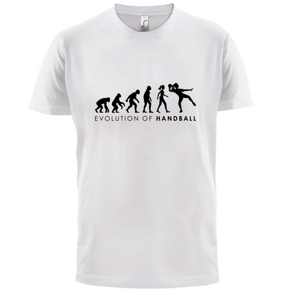 Evolution Of Woman Handball T Shirt