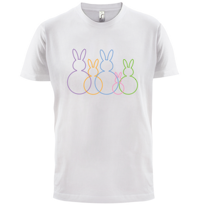 Bunny Family Outline T Shirt