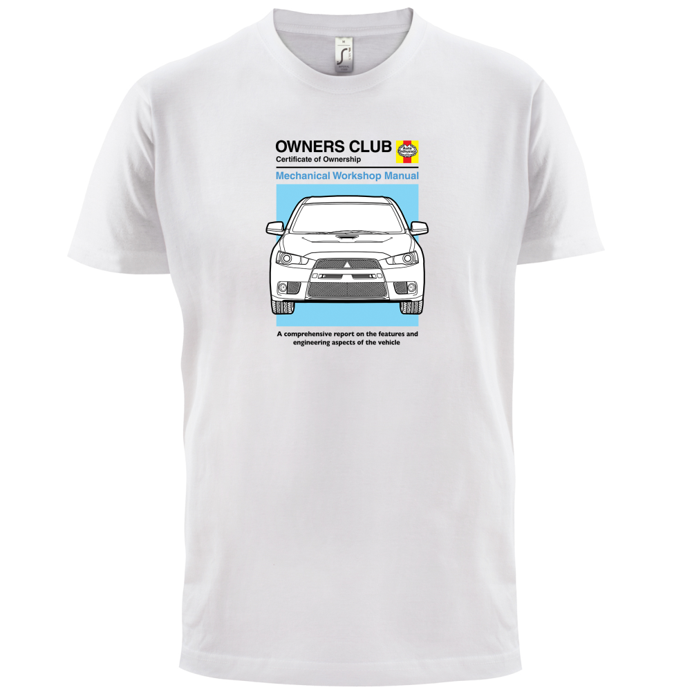 Car Owners Manual Evo T Shirt
