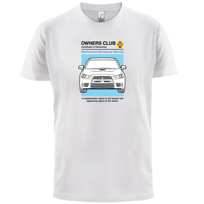 Car Owners Manual Evo T Shirt