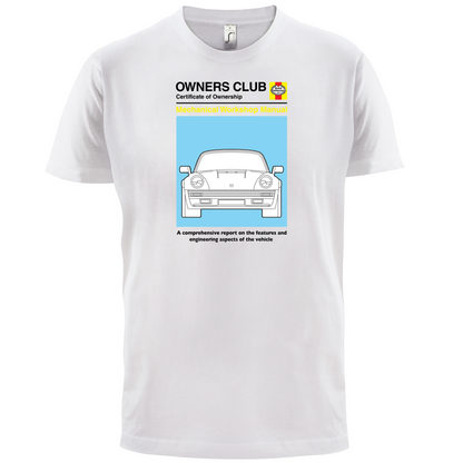 Car Owners Manual 964 Turbo T Shirt