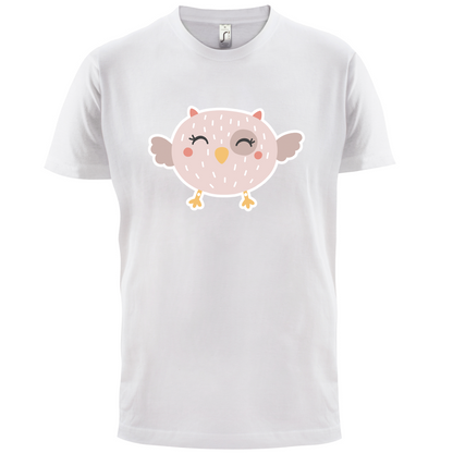 Smiley Face Baby Owl T Shirt