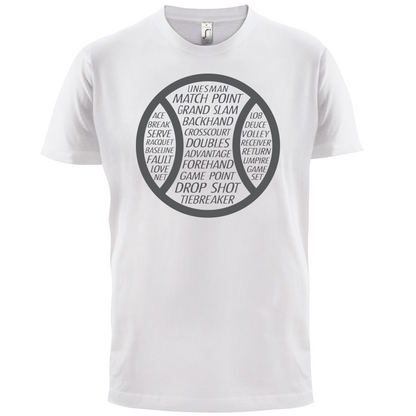 Tennis Word Ball T Shirt
