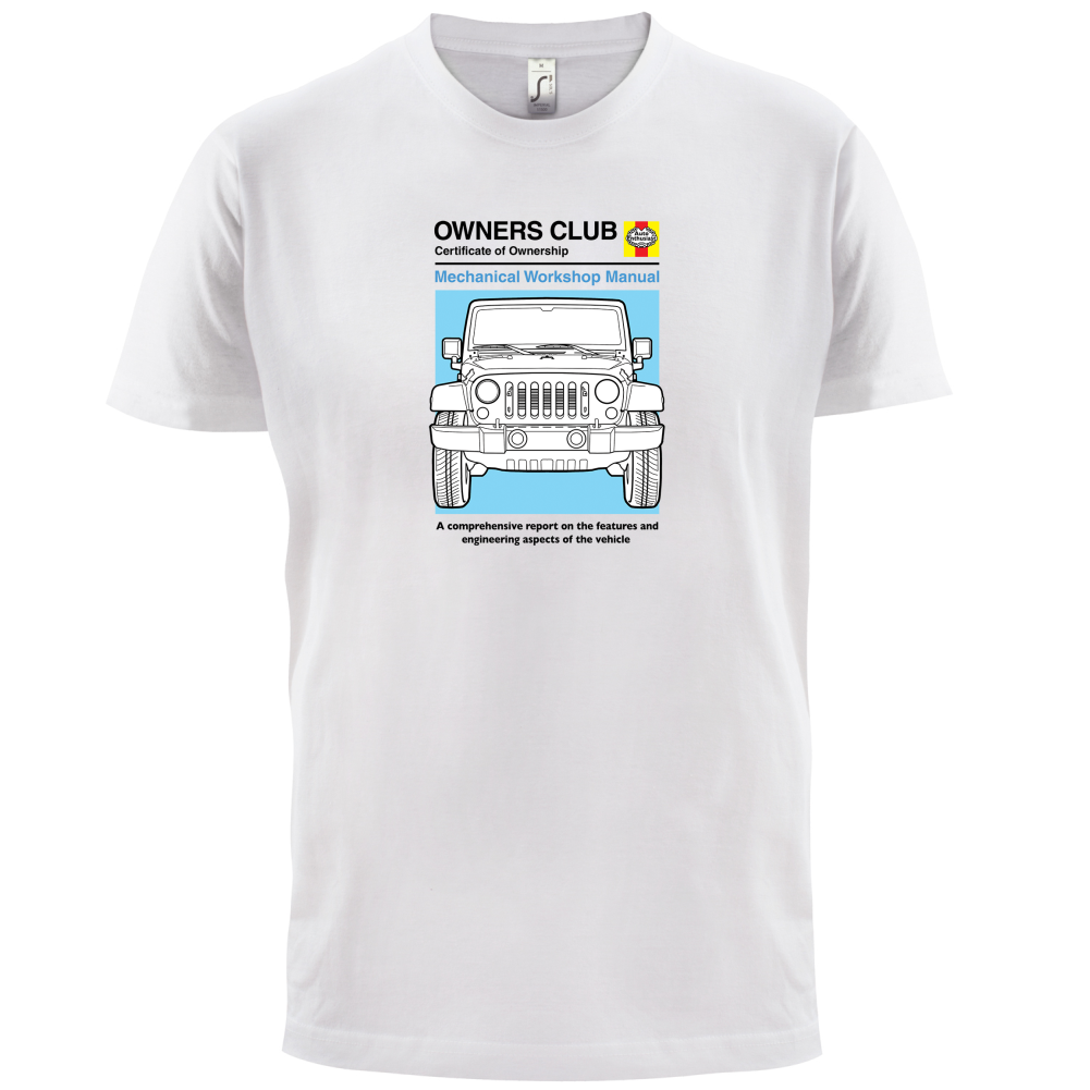 Car Owners Manual Jeep T Shirt