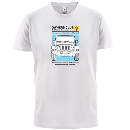 Car Owners Manual Jeep T Shirt