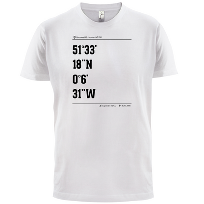 Stadium Coordinates Gunners T Shirt