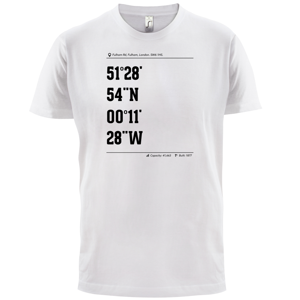 Stadium Coordinates The Blues T Shirt