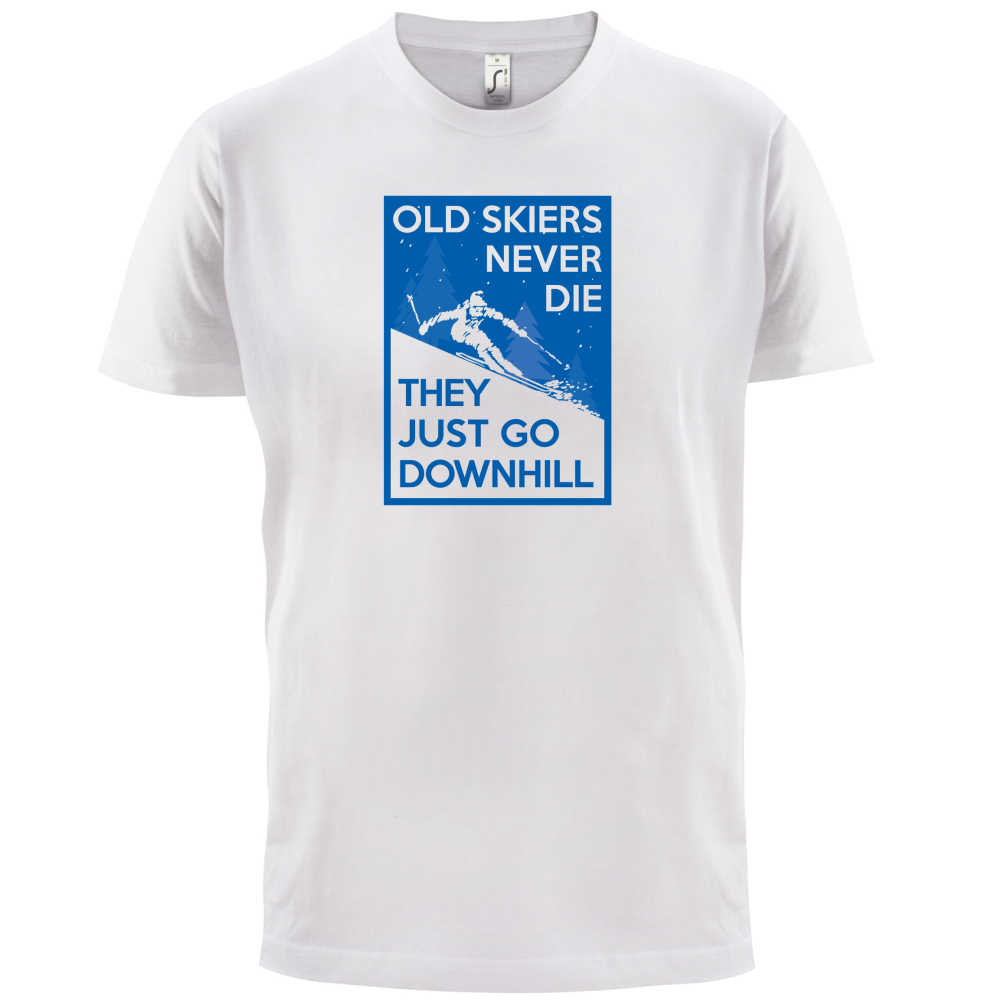 Skiers Go Downhill T Shirt