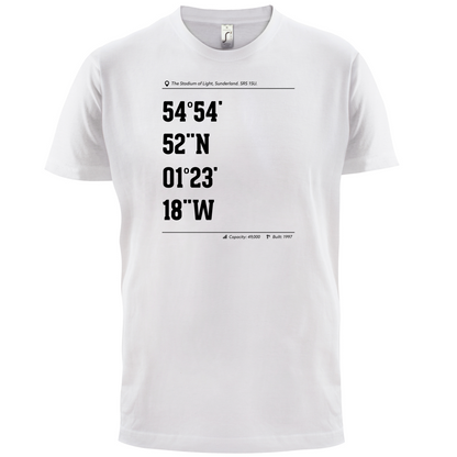 Stadium Coordinates Sunderland T Shirt