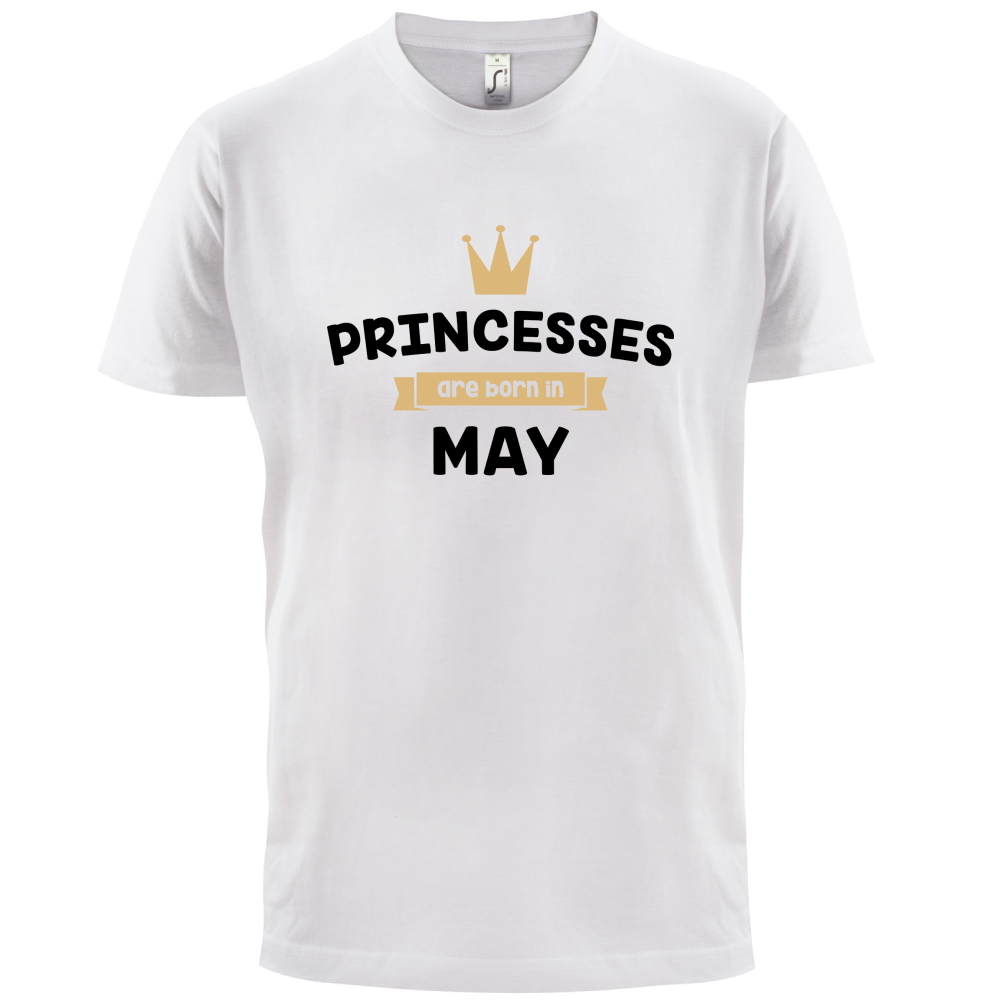 Princesses Are Born In May T Shirt