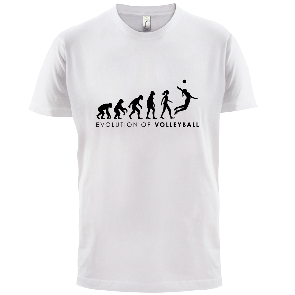 Evolution Of Woman Volleyball T Shirt