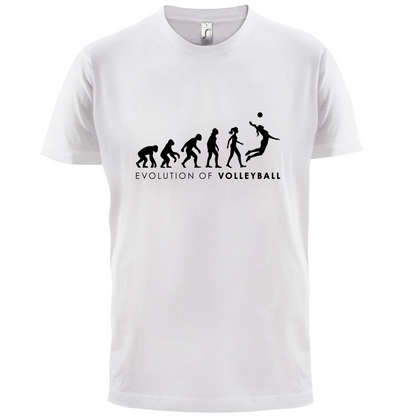 Evolution Of Woman Volleyball T Shirt