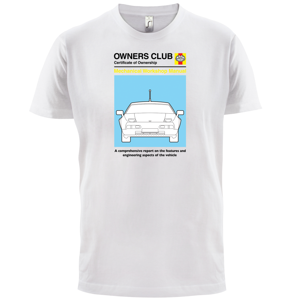 Car Owners Manual 928 Turbo T Shirt