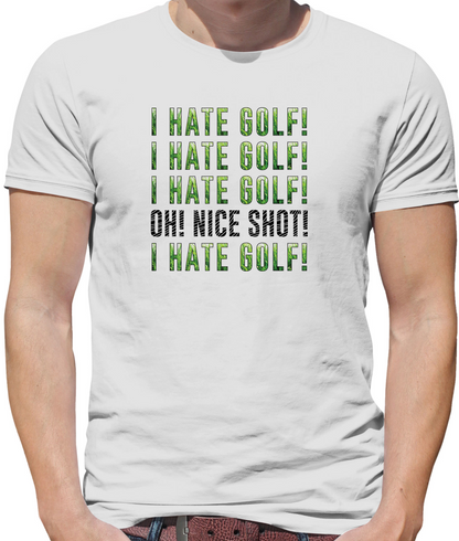 I Hate Golf T Shirt