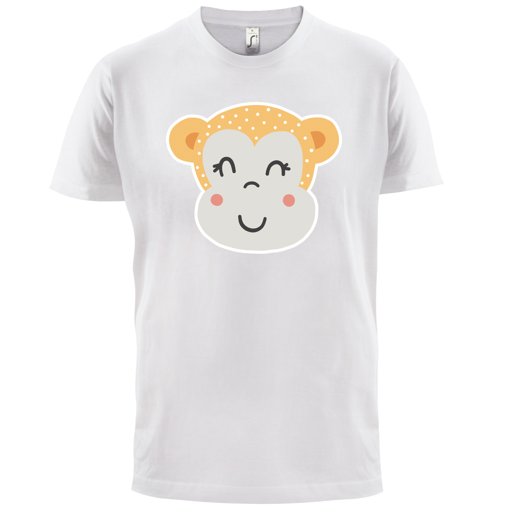 Smiley Face Monkey  T Shirt