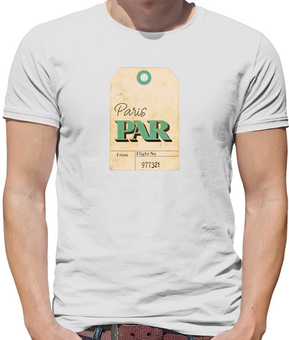Paris Travel Tag T Shirt