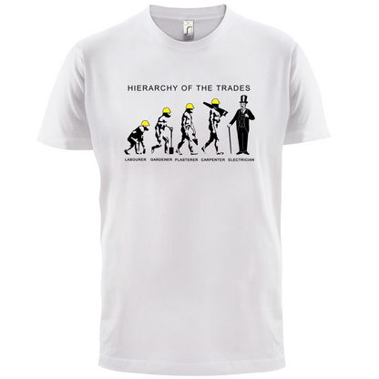 Hierarchy of Trades Electricians T Shirt