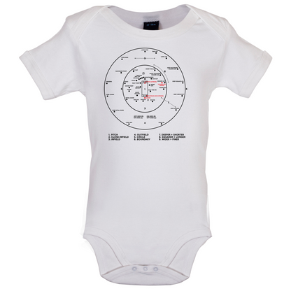 Cricket Ground Diagram Baby T Shirt