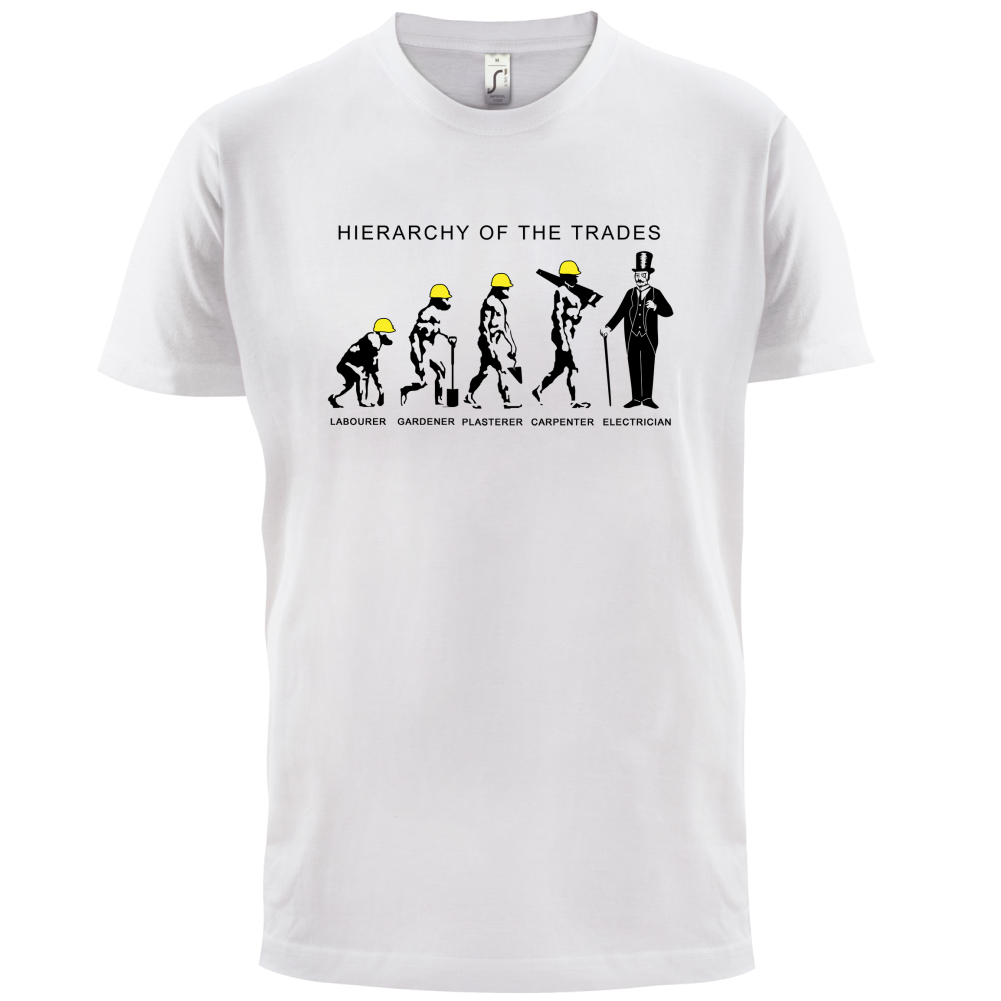 Hierarchy of Trades Electricians T Shirt