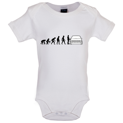 Evolution of Man Mk1 Golf Driver Baby T Shirt