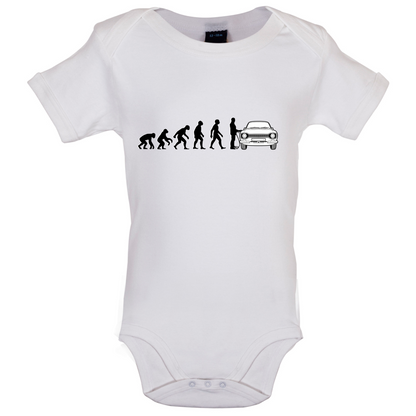 Evolution of Man Mk1 Escort Driver Baby T Shirt