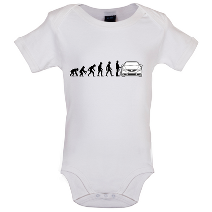 Evolution of Man Civic Driver Baby T Shirt