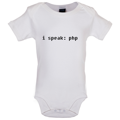 I Speak php Baby T Shirt