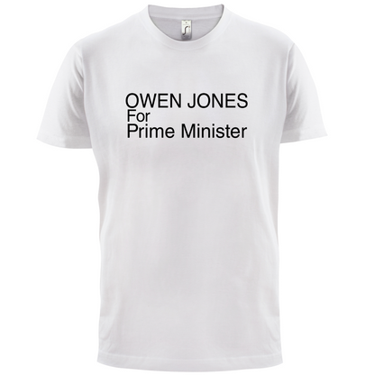 Owen Jones for Prime Minister T Shirt