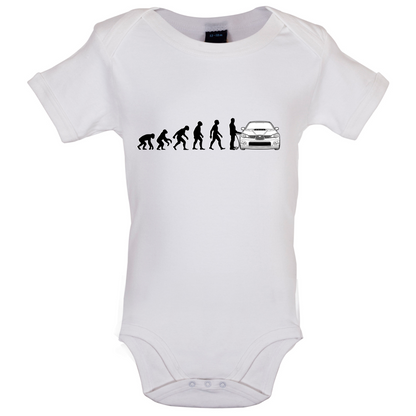 Evolution of Man Impreza Driver Baby T Shirt