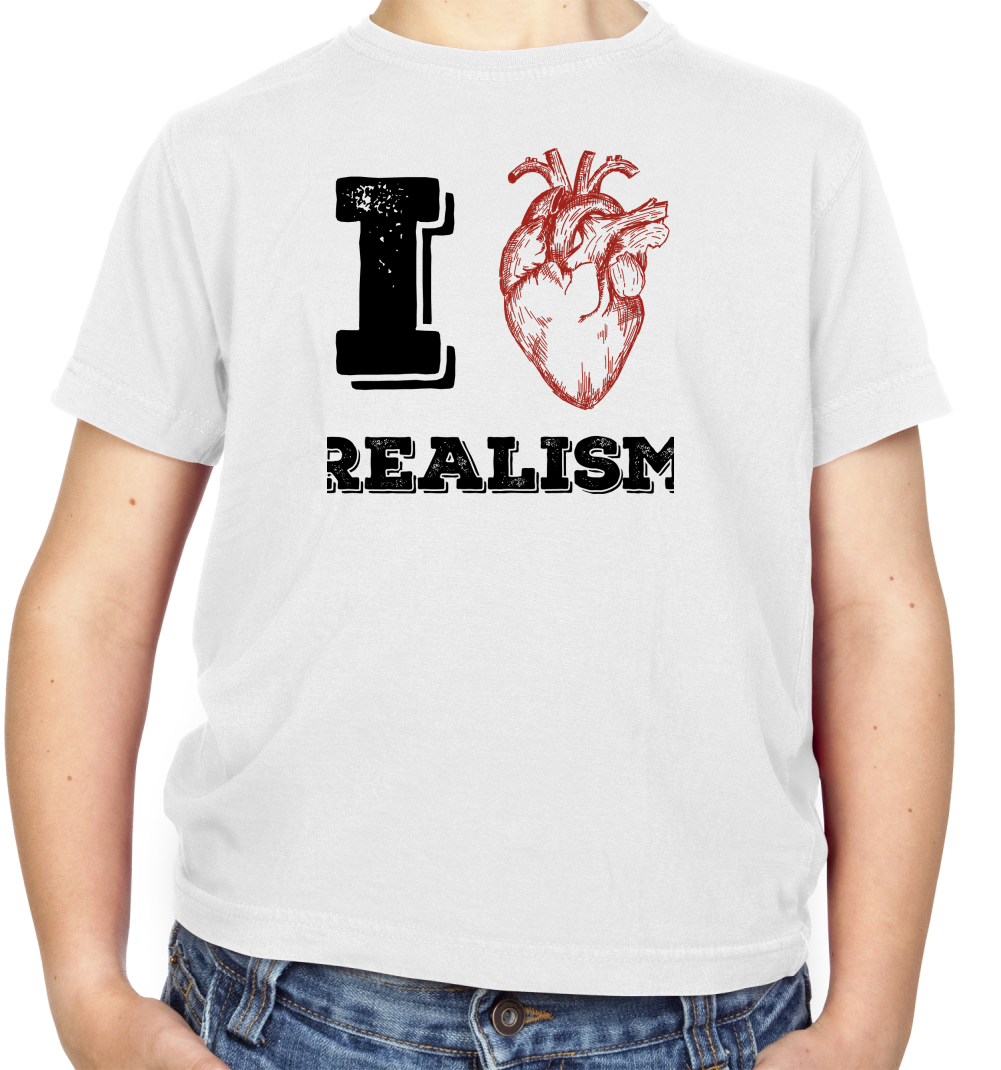 I Heart Realism Kids T Shirt