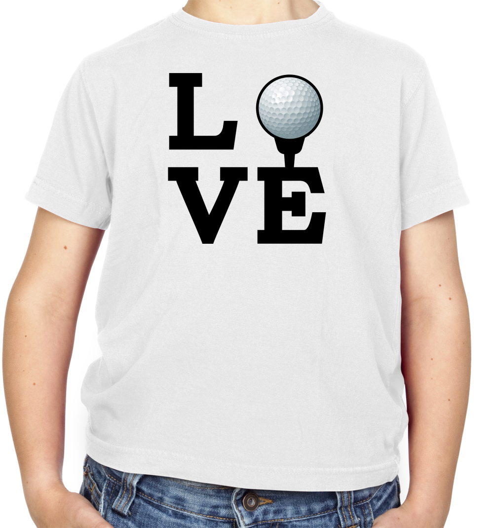 Love Golf Kids T Shirt