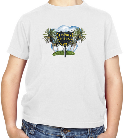 Beverly Hills Sign Kids T Shirt