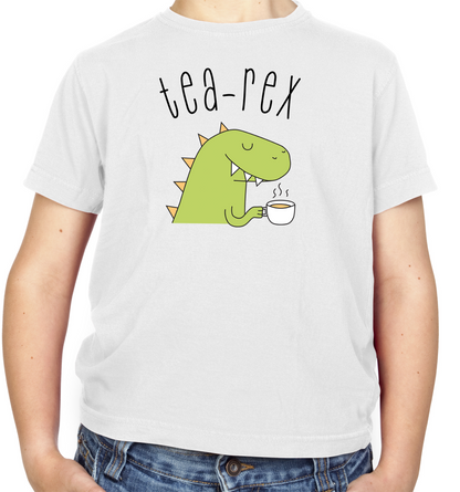 Tea-Rex Kids T Shirt