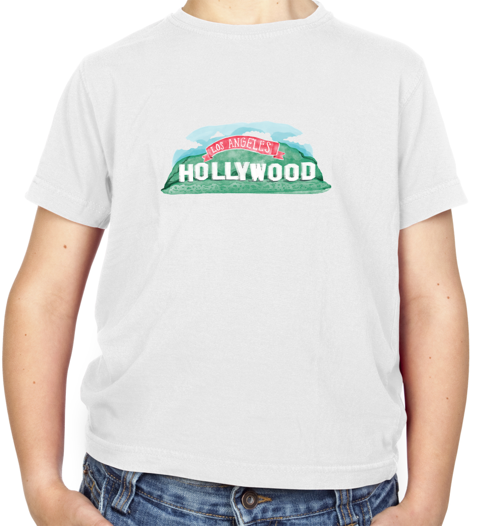 Hollywood Sign Kids T Shirt