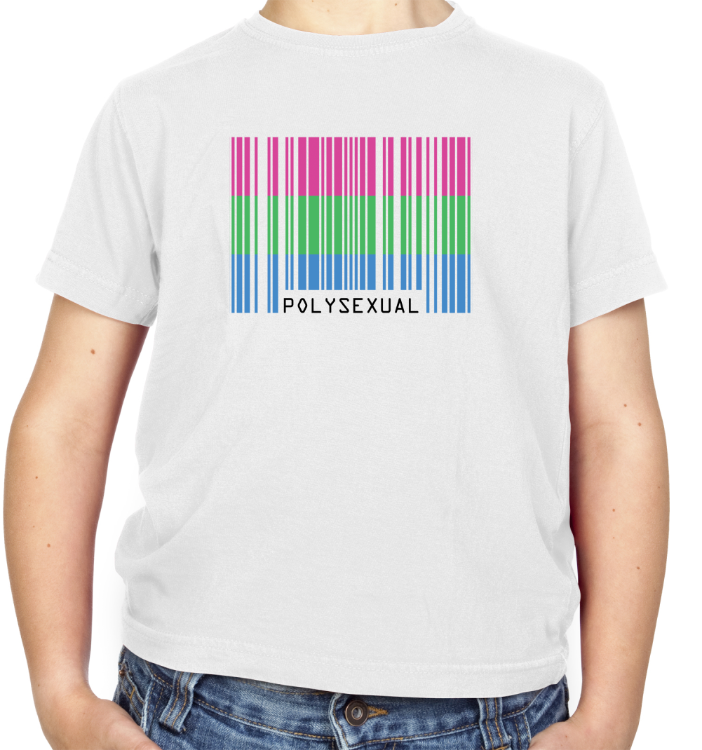 LGBT Barcode Flags - PolySexual Kids T Shirt