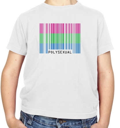 LGBT Barcode Flags - PolySexual Kids T Shirt