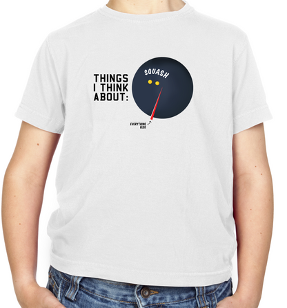 I Thiink About Squash Kids T Shirt