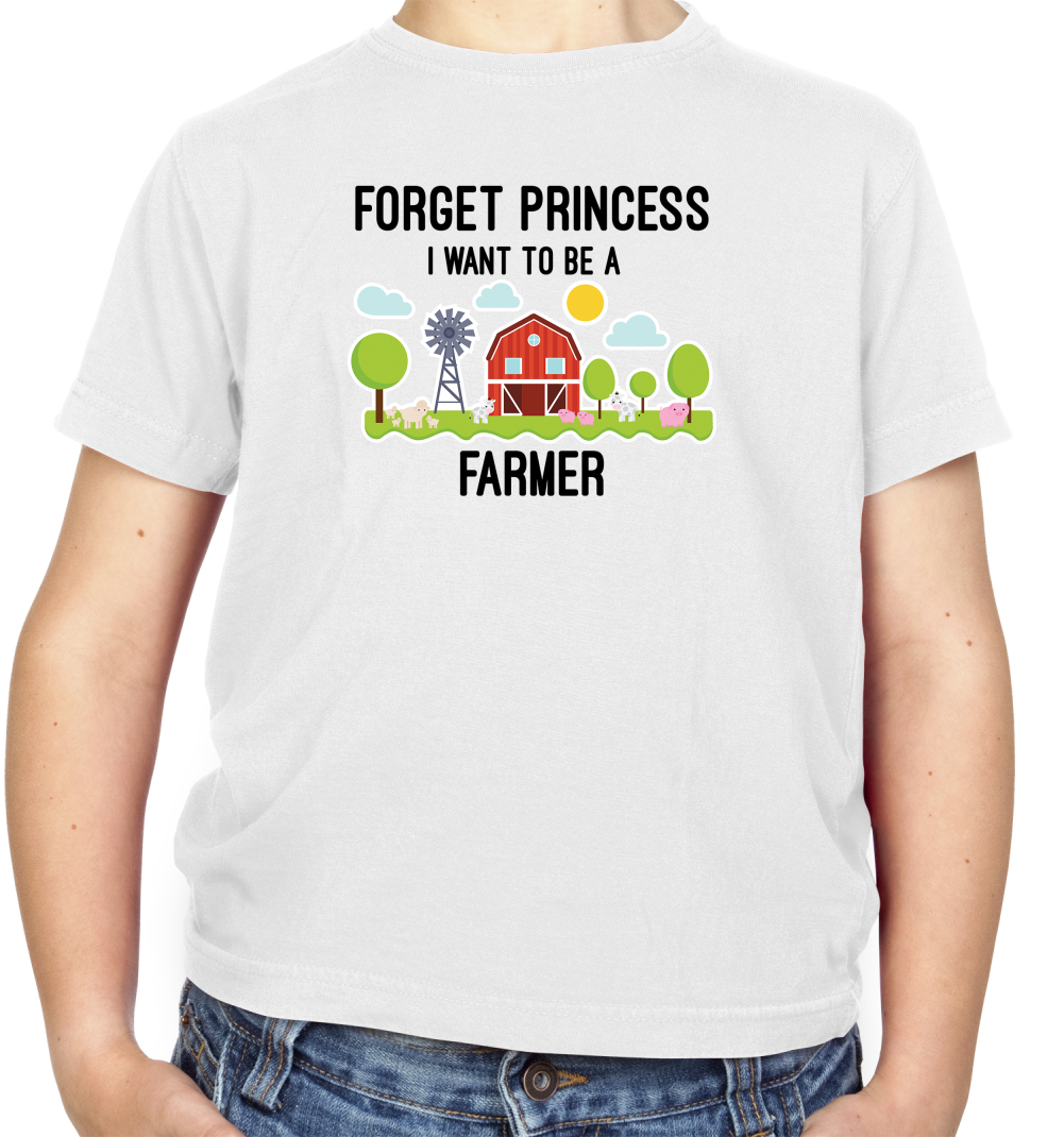 Forget Princess Farmer Kids T Shirt