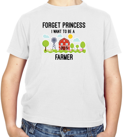 Forget Princess Farmer Kids T Shirt