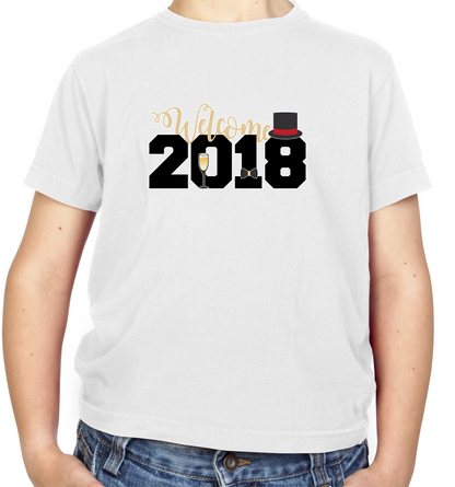 Welcome 2018 Kids T Shirt