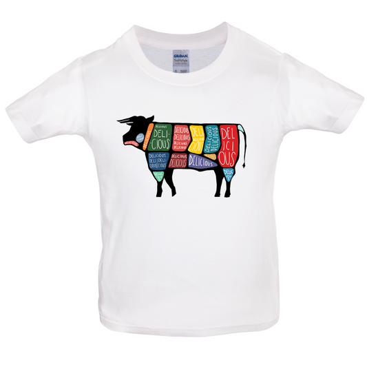 Delicious Cow Kids T Shirt
