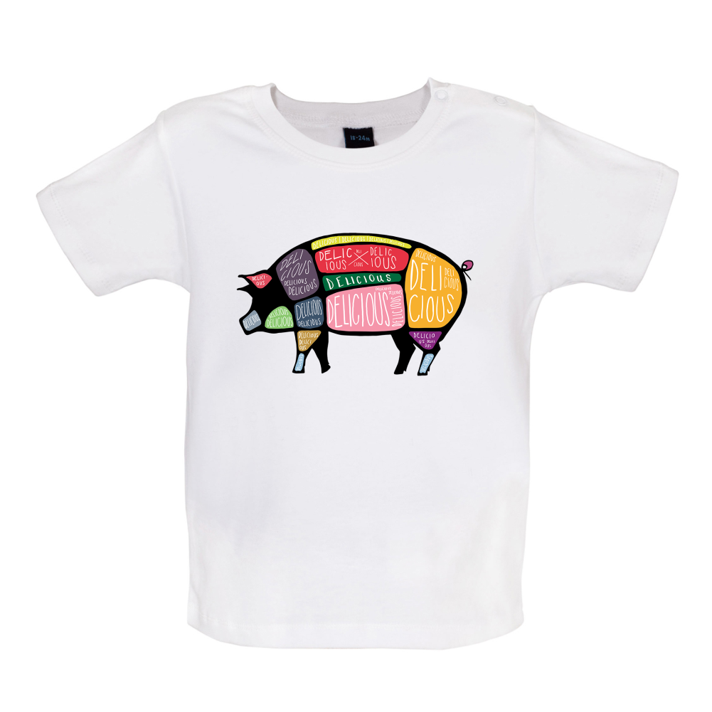 Delicious Pig Baby T Shirt