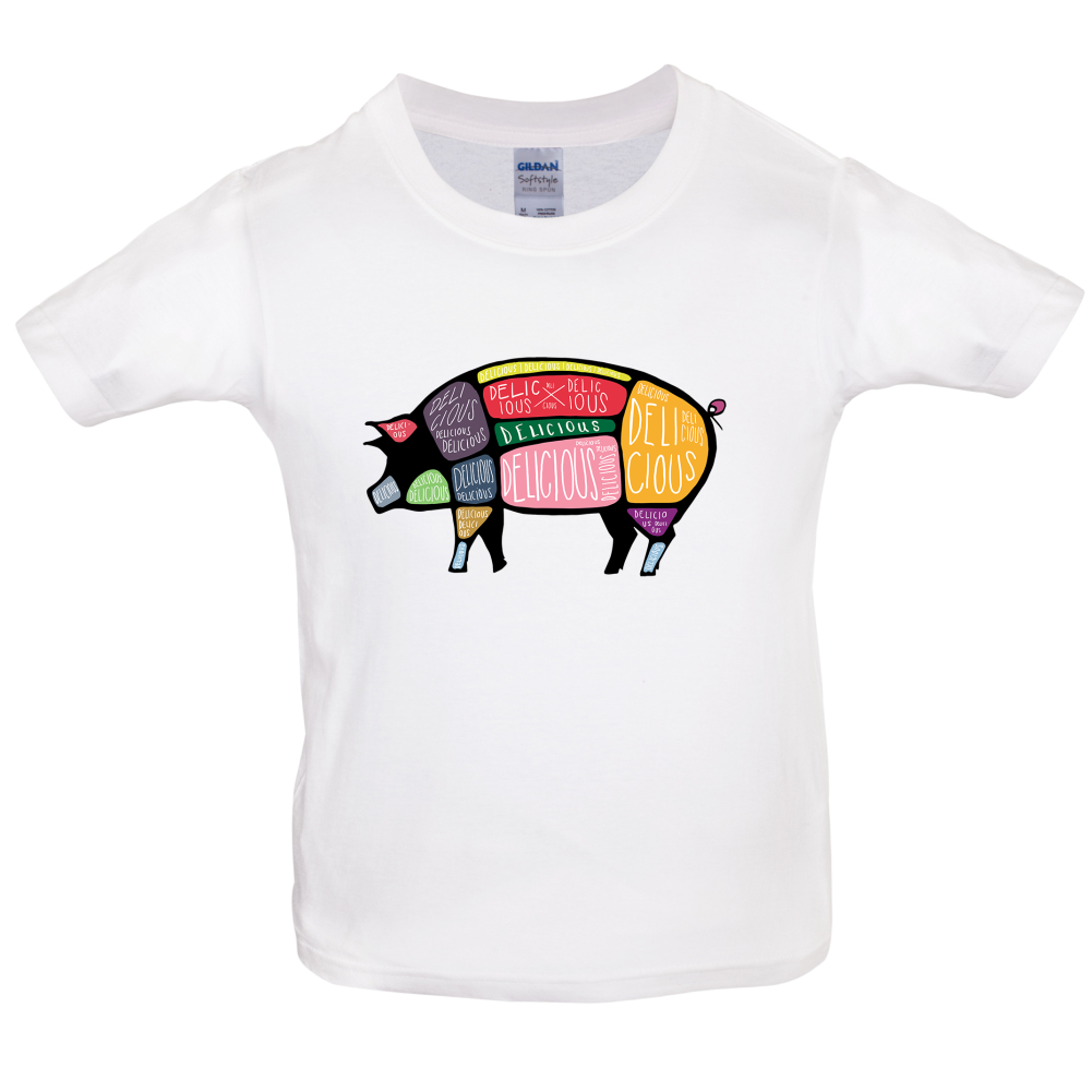 Delicious Pig Kids T Shirt