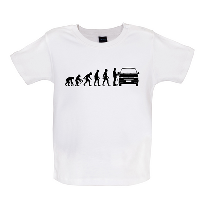Evolution of Man T4 Campervan Baby T Shirt