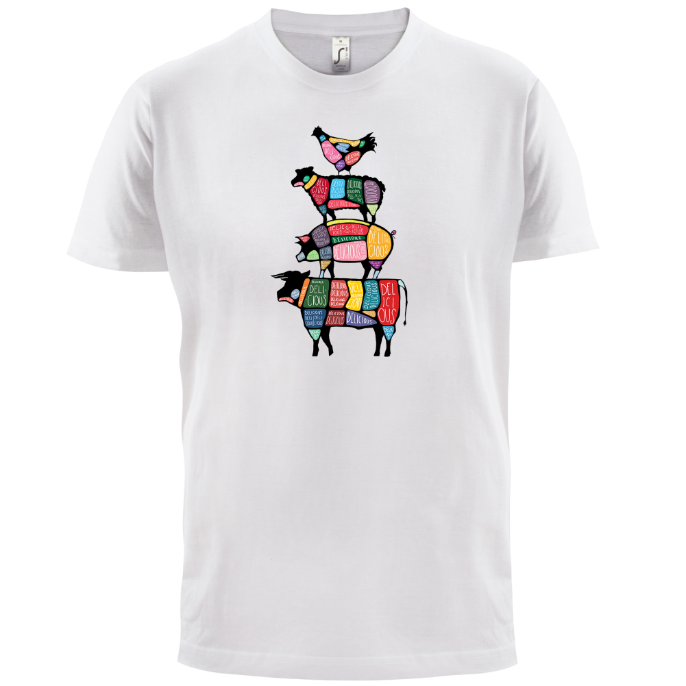 Meat Stack Diagram T Shirt