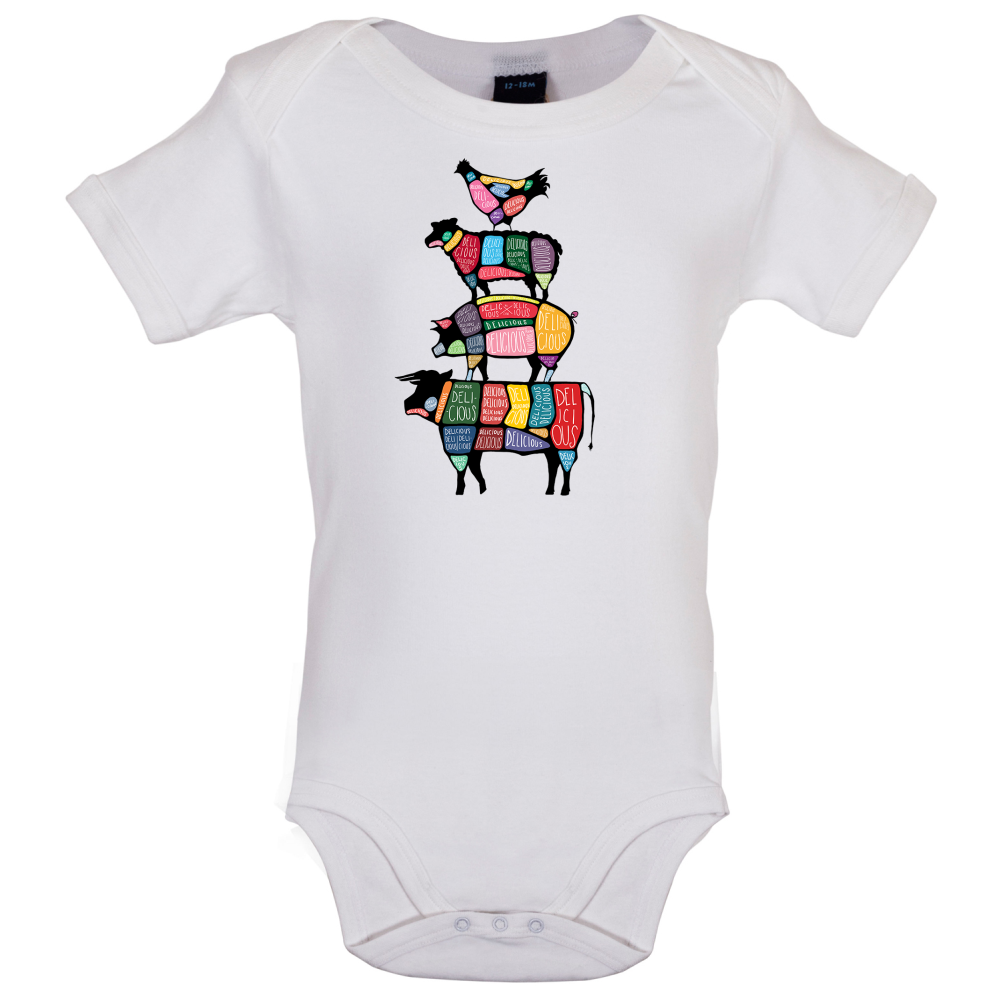 Meat Stack Diagram Baby T Shirt